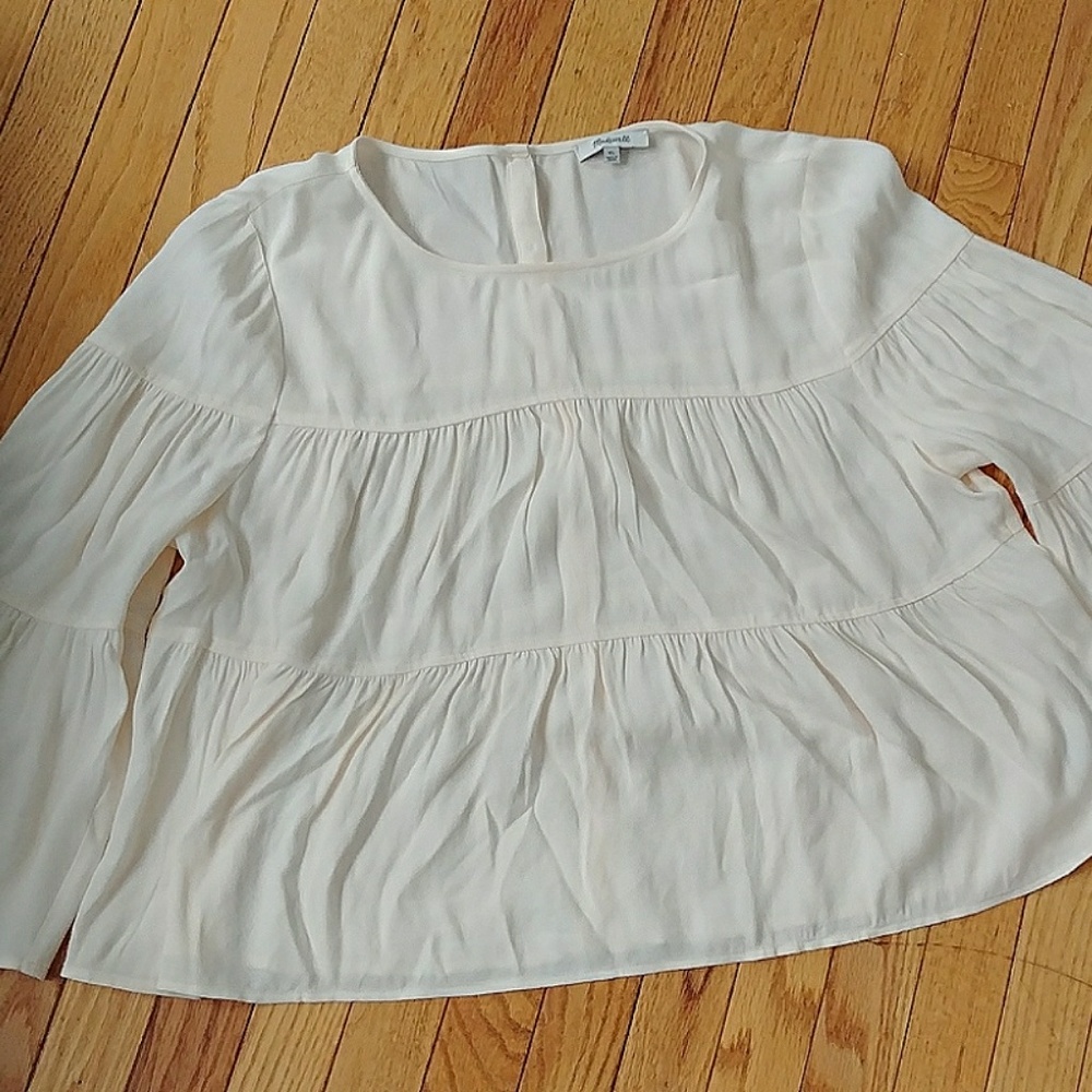 Madewell tiered ruffle shirt. Brand new!